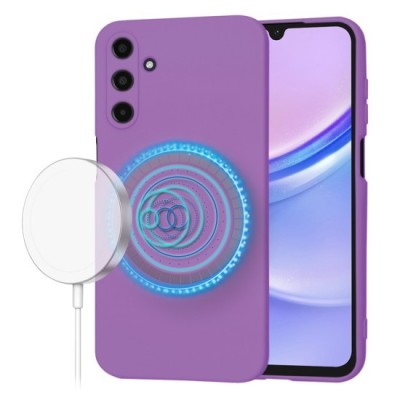 Husa pentru Samsung Galaxy A15 4G / A15 5G - Techsuit SoftFlex MagSafe - Purple foto