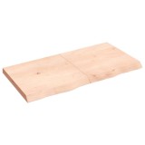 VidaXL Blat de masă, 120x60x(2-6) cm, lemn masiv de stejar netratat