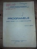 Programele pentru clasele 1-4 invatamintul primar