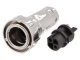 Conector circular mufă mamă PIN: 2 Buccaneer 7000 nichelat