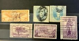 SUA 1920&ndash;1936 &ndash; lot 6 timbre clasice comemorative și definitive, ștampilate-A4