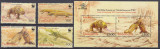 DB1 Fauna WWF Indonezia 2000 Varan 4 v. + SS MNH, Nestampilat