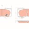 TRW GDB3364 COTEC set placute frana,frana disc