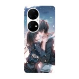 Husa compatibila cu Huawei Nova Y70 model Love story Anime, Silicon, TPU, Viceversa, Transparent, Carcasa
