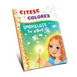 Citesc si colorez - Umbrelute ion vant (Litere de tipar, silabe)
