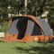 Gossi cort de camping pentru 6 persoane, gri/portocaliu, impermeabil