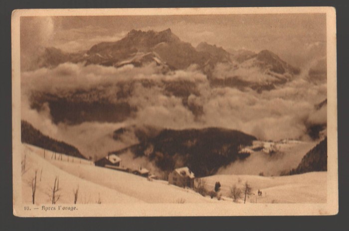 CPIB 21300 CARTE POSTALA - APRES L&#039;ORAGE, DUPA FURTUNA, EDITURA LEYSIN