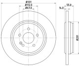 Disc frana ALFA ROMEO BRERA (939) (2006 - 2010) KRIEGER 0950004222