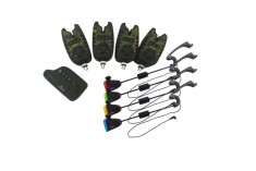 Set 4 Senzori cu statie, Eastshark, model nou camuflaj + 4 Swingere, Eastshark, model nou, in 4 culori si penar pentru transport