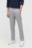 Hollister Co. pantaloni barbati, culoarea gri, mulata