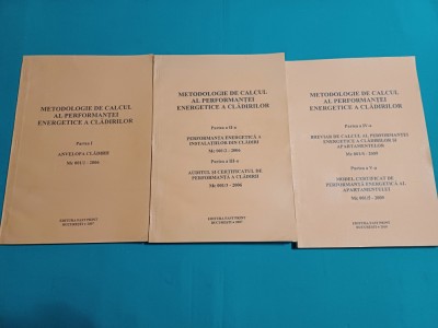 METODOLOGIE DE CALCUL AL PERFORMANȚEI ENERGETICE A CLĂDIRILOR *2007 *32 foto