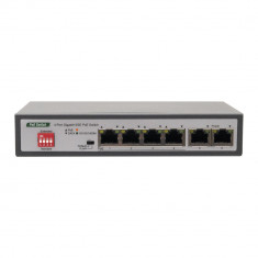 Aproape nou: Switch PNI SWPOE243, POE, 6 x 10/100/1000 Mbps, Gigabit, din care 4 po