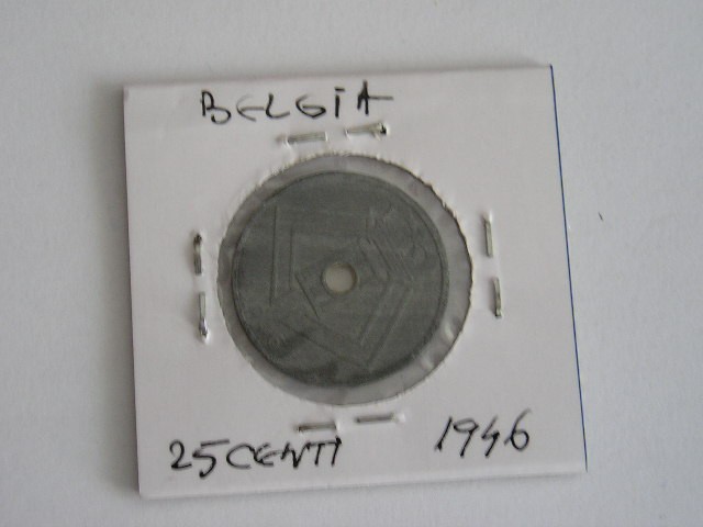 C50 - Moneda foarte veche - 25 centimes - Belgia - 1946