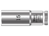 Cheie tubulară hexagonală 15mm 3/8" 64mm oțel Cr-V