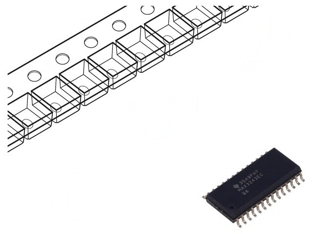 Interfață Receptor Declanșator RS232 500kbps SOIC28