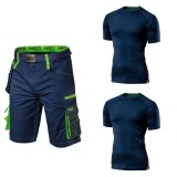 Set pantaloni scurti cu doua tricouri maneca scurta, model Premium, marime XXL, NEO
