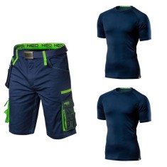 Set pantaloni scurti cu doua tricouri maneca scurta, model Premium, marime L, NEO