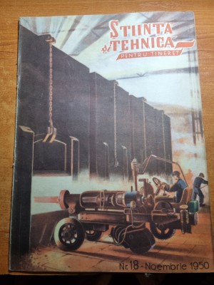 stiinta si tehnica pentru tineret noiembrie 1950-combinatul hunedoara foto