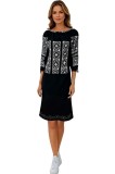 Rochie dama casual R11D, albastru , marimea 2XL, Bumbac