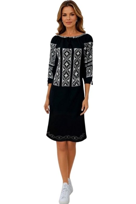 Rochie dama casual R11D, albastru , marimea 2XL