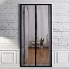 Plasa / Perdea usa anti-insecte Vivo, cu inchidere magnetica,210x100 cm, negru