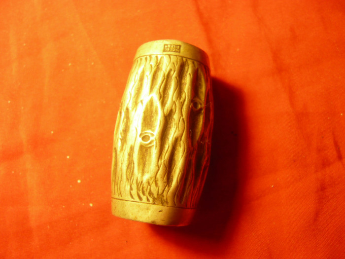 Suport vechi- (Aparatoare ?) - inscriptionat nickel-silver ,h=4,6 ,d.sus=2cm