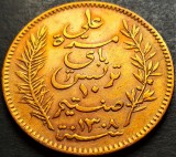 Moneda exotica istorica 5 CENTIMES - TUNISIA, anul 1891 *cod 2640 A