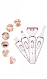 Cumpara ieftin Epilator 4 in 1 Wet &amp; Dry cu 4 accesorii, Cap lavabil, Barbierit Multifunctional, USB Reincarcabil, Hipoalergenic