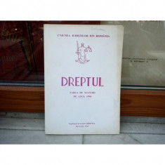 DREPTUL TABLA DE MATERII PE ANUL 1998 , Cursuri foto