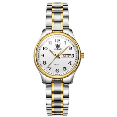 Ceas dama Olevs Elegant Argintiu Quartz Analog Data foto