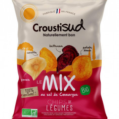 Chipsuri bio din mix de 4 legume, 90g, Croustisud