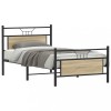 VidaXL Cadru pat fără saltea, stejar sonoma 100x190 cm lemn prelucrat 4106804