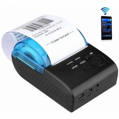 Imprimanta termica portabila bluetooth, 58mm, rola xl , windows, android, ios, foto