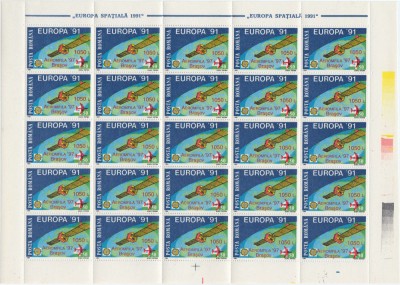 1997 - coală &amp;#039;AEROMFILA &amp;#039;97, Brașov&amp;#039; (EUROPA &amp;#039;91) - Michel RO 5280 - MNH foto