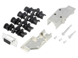 Conector D-Sub 9-Pin Mamă Unghi Drept pentru Lipire pe Cablu