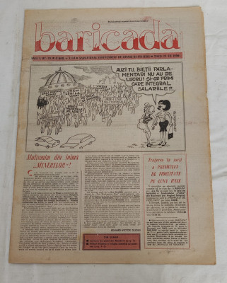Ziarul BARICADA (24 iulie 1990) Anul I nr. 28 foto