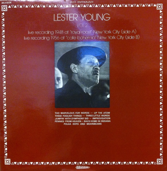 VINIL LP Lester Young &ndash; Vol. 2 - Live Recordings 1948-1956 (VG++)