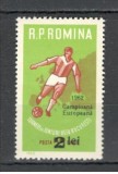 Romania.1962 Campioana europeana la fotbal juniori-supr. YR.279, Nestampilat