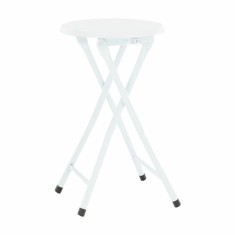 Scaun pliabil metal mdf alb Amadeo 30x47 cm