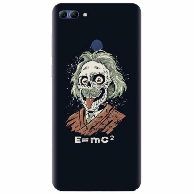 Husa silicon pentru Huawei Y9 2018, Albert Einstein Caricature foto