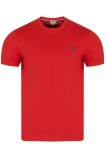 Tricou Barbati U.S. Polo Assn. Mick Rosu Bumbac Logo Guler Rotund