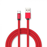 Cablu Micro USB Ruby Edition, 1 m, 2.4 A, Rosu, General