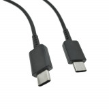 Cumpara ieftin Cablu cu conectori USB-C tata la USB-C tata, OEM model EP-DN980BBE GH39-02103A, PD 3A, 1m, negru