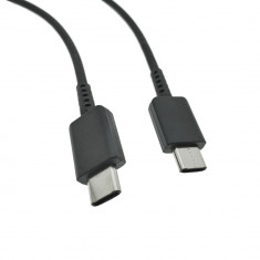 Cablu cu conectori USB-C tata la USB-C tata, OEM model EP-DN980BBE GH39-02103A, PD 3A, 1m, negru