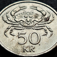 Moneda 50 KRONUR / COROANE - ISLANDA, anul 1987 * cod 2751 C