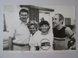 Cumpara ieftin Rara! Fotografie 175x115 mm cu Bela și Martha Karolyi,antrenorii Nadiei Comăneci
