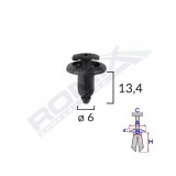 CLIPS FIXARE PENTRU LEXUS/SUZUKI/TOYOTA/HONDA/YAMAHA 6X13.4MM - NEGRU SET 10 BUC 62009