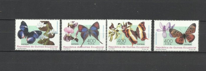 GUINEA ECUATORIALA 1995 FAUNA FLUTURI