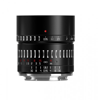 Obiectiv TTArtisan 50mm F0.95 Black&amp;amp;Silver pentru Sony E foto