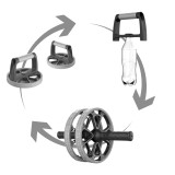 Roata abdomene 3in1 inSPORTline Pushabroll,